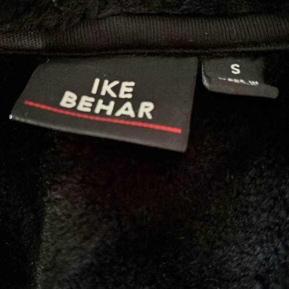 Ike Behar Hooded Jacket, Size S, Black & White - Picture 4 of 11